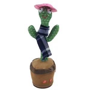 اسباب بازی ناب سل مدل کاکتوس موزیکال چراغدار شارژی طرح کلاه دار