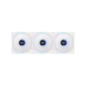 فن کیس لیان لی مدل UNI FAN TL 120 LCD Reverse White بسته 3 عددی