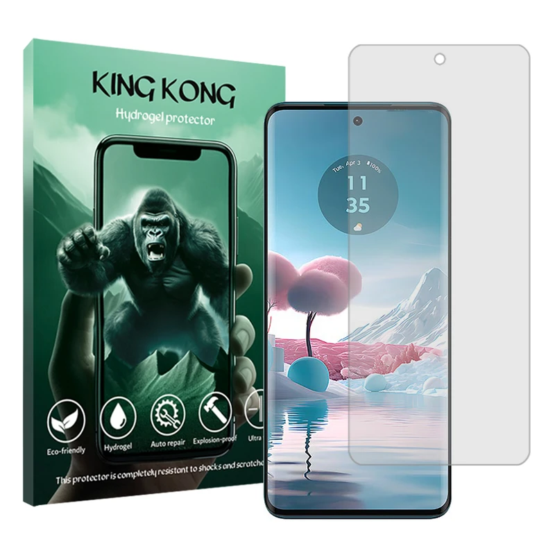 محافظ صفحه نمایش شفاف کینگ کونگ مدل Tough مناسب برای گوشی موبایل موتورولا Edge 40 Neo
