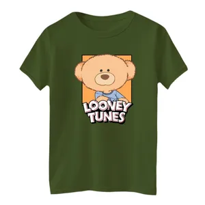 تی‌شرت آستین کوتاه لانگ بچگانه مدل خرس کیوت