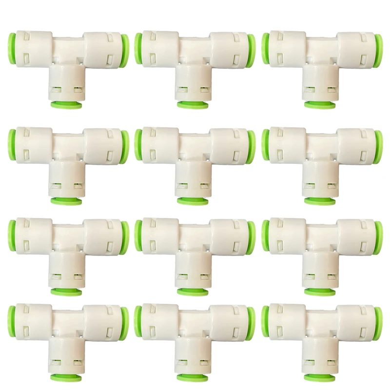 سه راهی فیتینگی تصفیه آب تکومن مدل T مجموعه 12 عددی