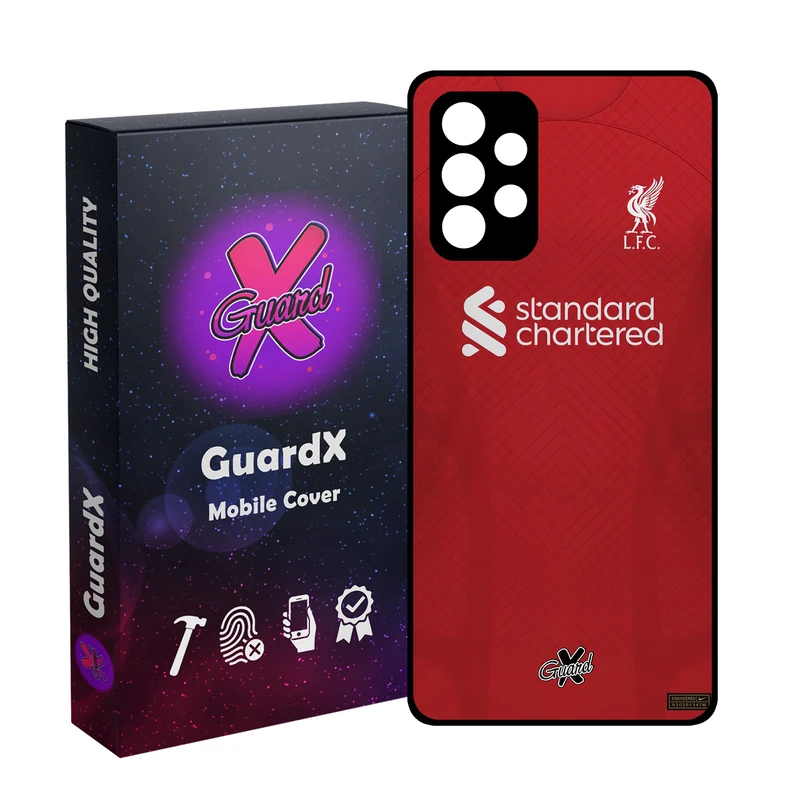 کاور گارد ایکس طرح لیورپول مدل Glass10468 مناسب برای گوشی موبایل سامسونگ Galaxy  A32 4G