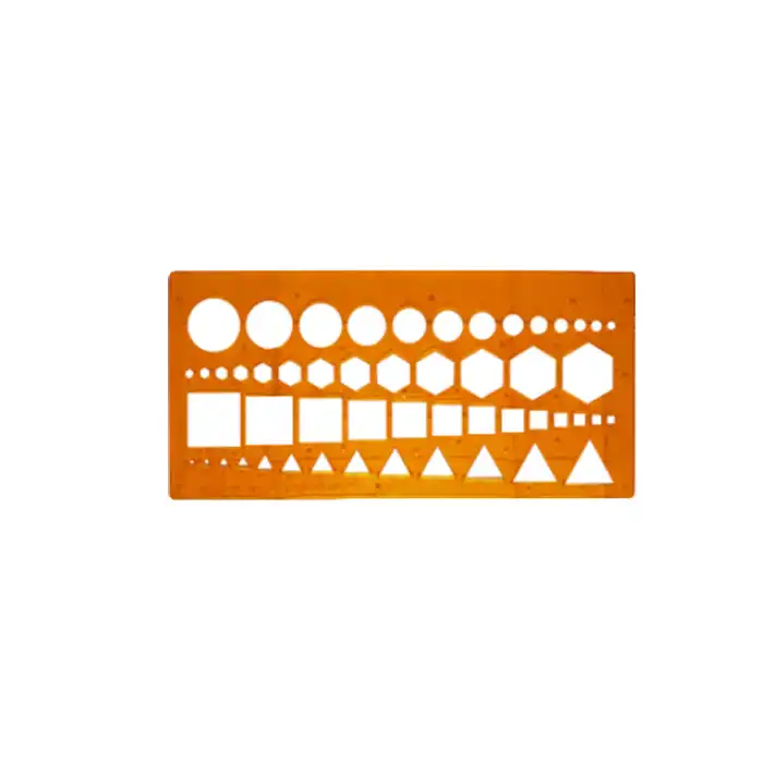 خط کش و شابلون طرح اشکال هندسی مدل Shape 02