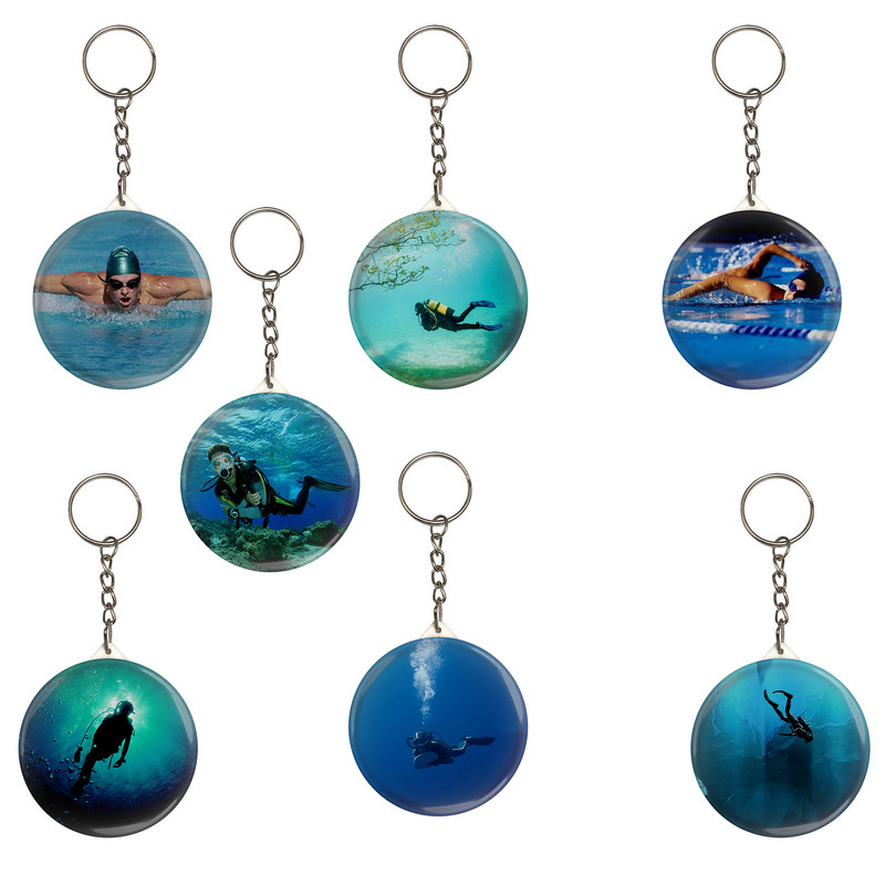 جاکلیدی مدل ورزش شنا غواصی کد S2-10 مجموعه 7 عددی