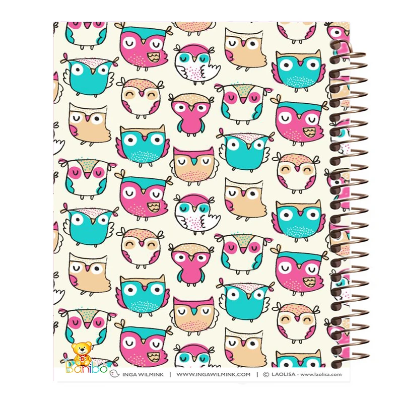 دفتر نقاشی 50 برگ بانیبو مدل جغد  کد 1039