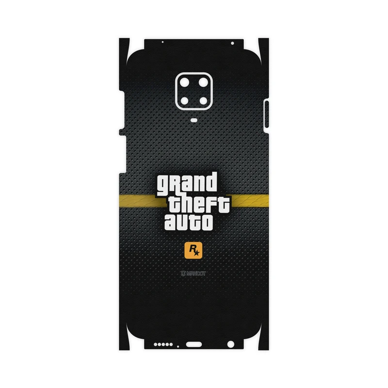 برچسب پوششی ماهوت مدل GTA-Game-FullSkin مناسب برای گوشی موبایل شیائومی Redmi Note 9 Pro