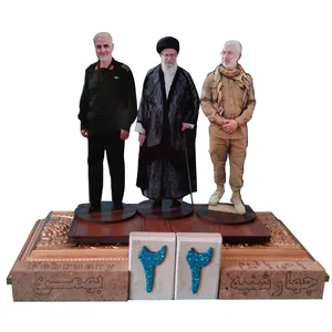 تقویم رومیزی مدل مقام معظم رهبری و سردار سلیمانی و ابومهدی مهندس