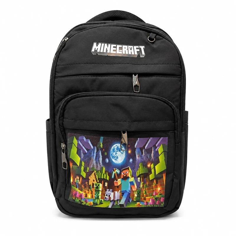 کوله پشتی مدرسه مدل MINECRAFT