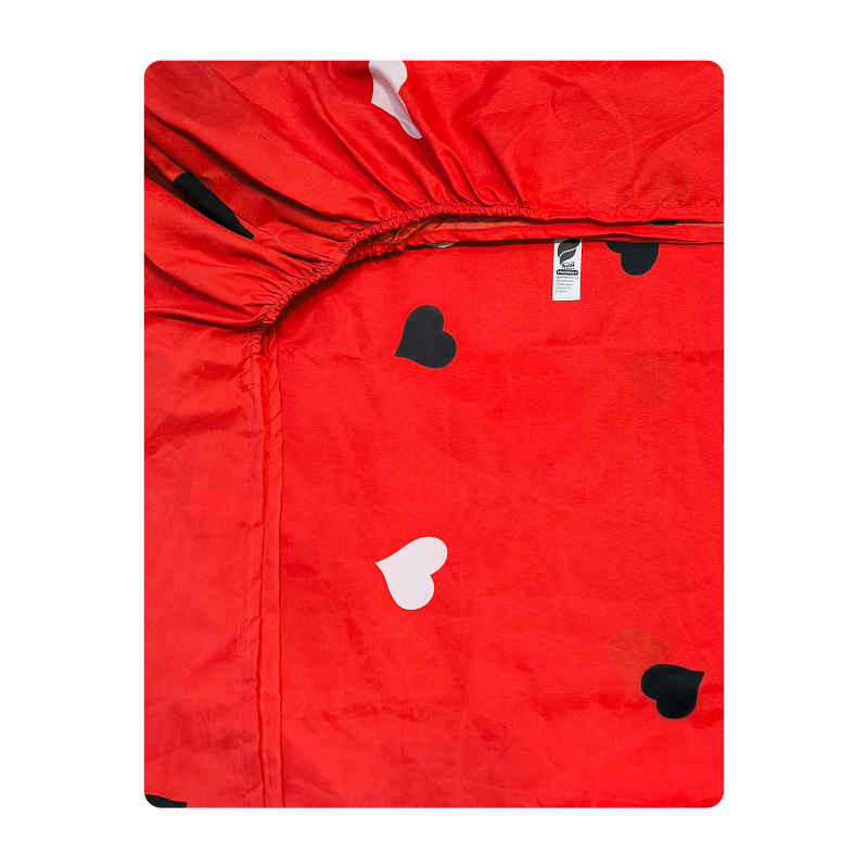 ملحفه آدنو مدل قلب کد CH65 دونفره سایز 160x200 سانتی متر