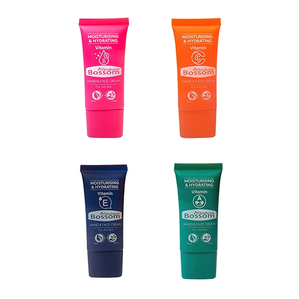 کرم مرطوب کننده دست و صورت انشور بوسوم مدل  A B  C  E مناسب انواع پوست  حجم 35 میلی لیتر بسته 4 عددی