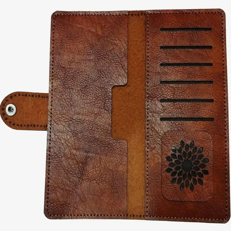 کیف پول چرمی مدل دست دوز