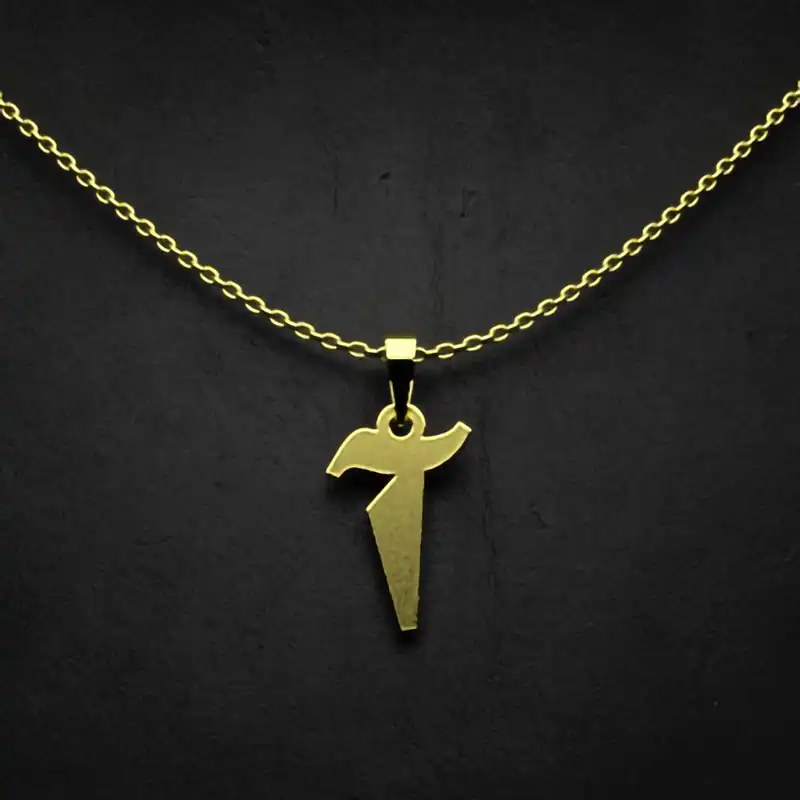 گردنبند طلا 18 عیار زنانه مدوپد مدل حرف آ کد I3-1-1833