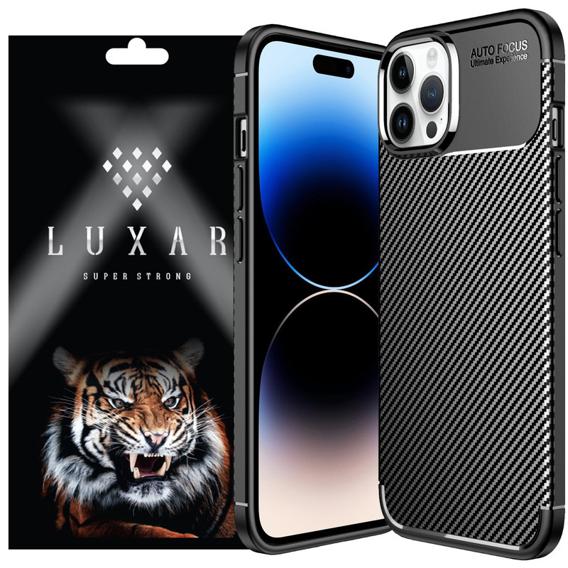 کاور لوکسار مدل Carbon Fiber مناسب برای گوشی موبایل اپل iPhone 14 Pro Max