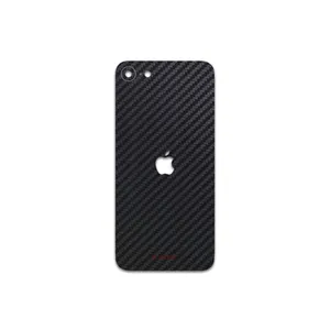 MAHOOT Black-Carbon-Fiber Cover Sticker for Apple iPhone SE 2020