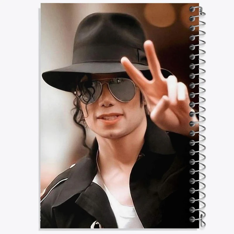 دفتر شطرنجی 50 برگ خندالو طرح مایکل جکسون Michael Jackson کد 19248