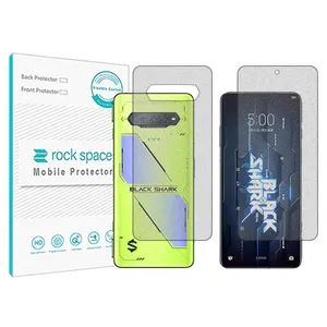 Matte Rockspace HyMTT screen protector suitable for the Xiaomi Black Shark 5 RS mobile phone along with the back of the phone