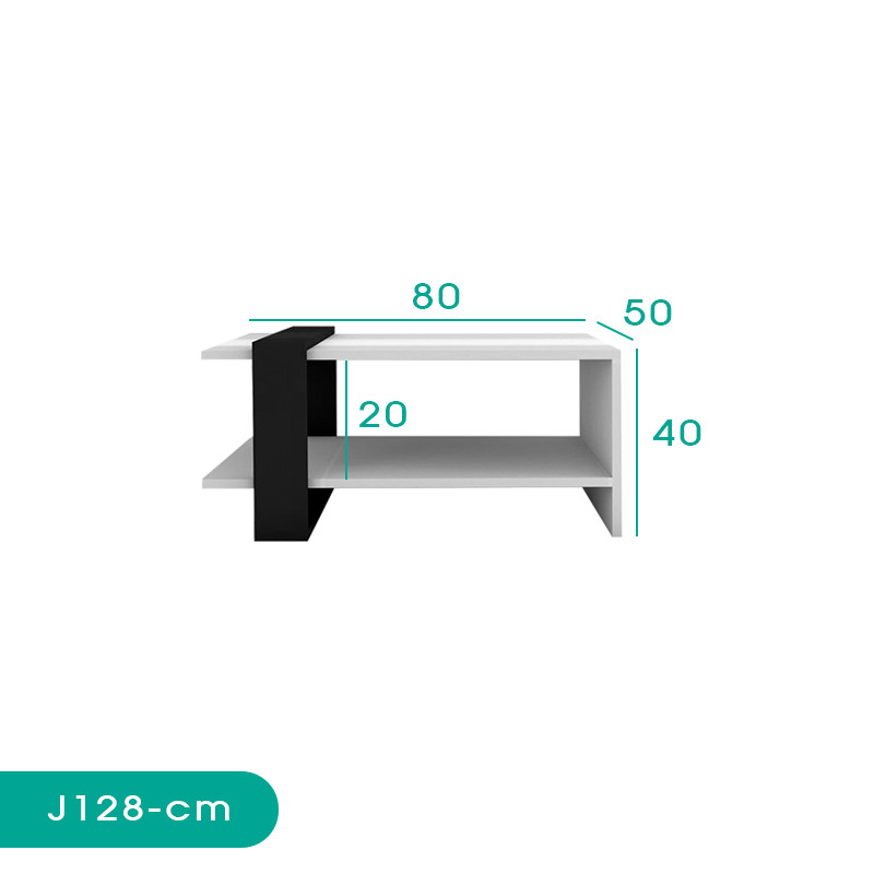 میز جلومبلی اسمردیس مدل J128 - MDF+