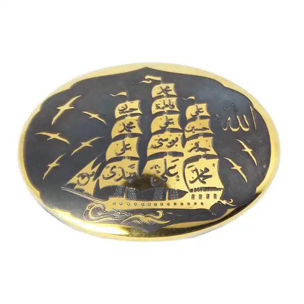 سنگ حدید طرح الله و 14 معصوم کد 538411