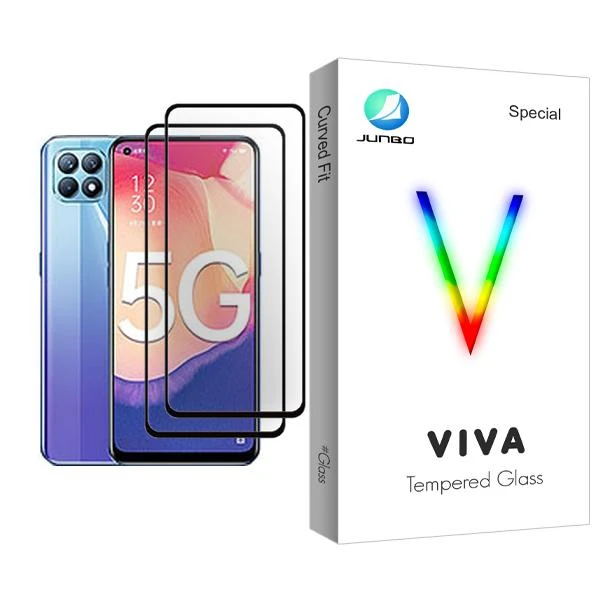 محافظ صفحه نمایش جانبو مدل Viva Glass MIX002 مناسب برای گوشی موبایل اوپو Reno4 SE بسته دو عددی