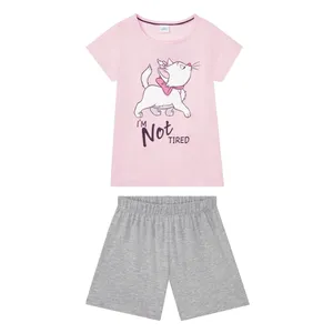 ست تی شرت آستین کوتاه و شلوارک دخترانه دیزنی مدل 9471347