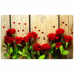 پادری مدل گل رز و چوب کد 505m4 سایز 76x46 سانتی متر