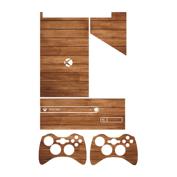 برچسب ایکس باکس 360 سوپر اسلیم توییجین وموییجین مدل Wood 04 مجموعه 5 عددی