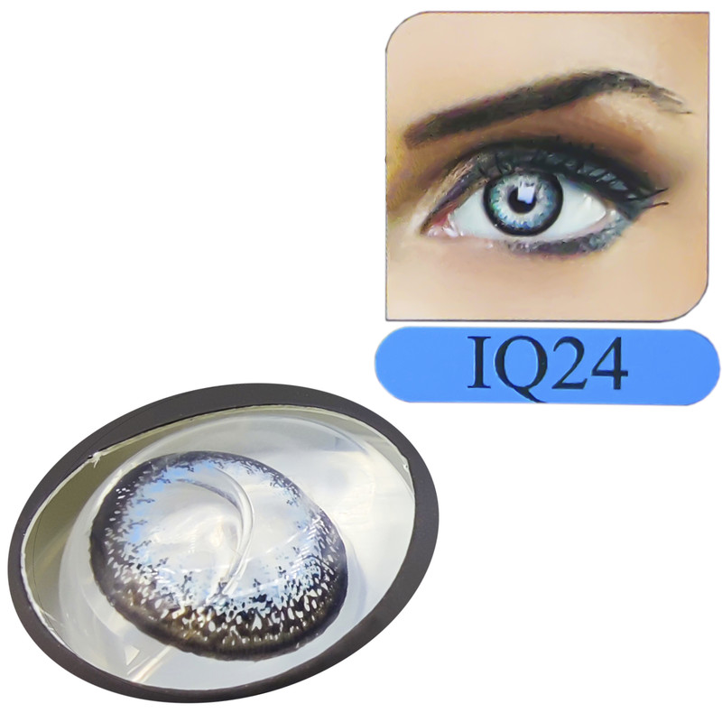 لنز چشم کریستریو مدل IQ24 رنگ آبی دور مشکی
