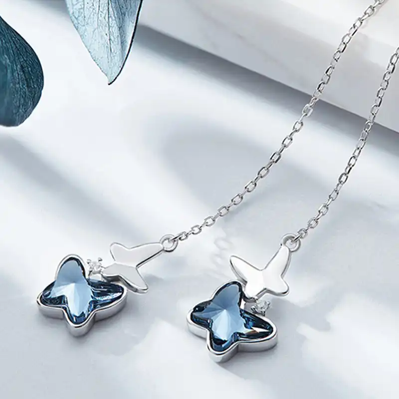 گوشواره نقره زنانه شهر جواهر مدل SJ GE005