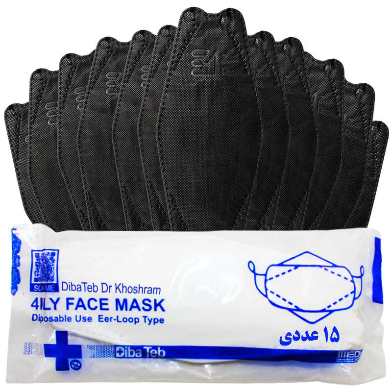 ماسک تنفسی دیباطب مدل سنگین بسته 15 عددی ماسک تنفسی دیباطب مدل سنگین بسته 15 عددی