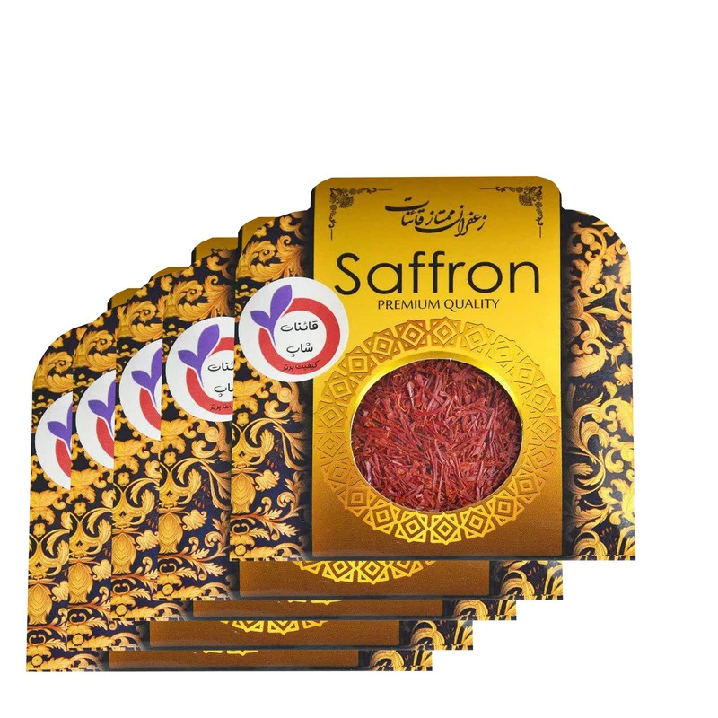زعفران سرگل قائنات شاپ - 1 مثقال بسته 5 عددی 