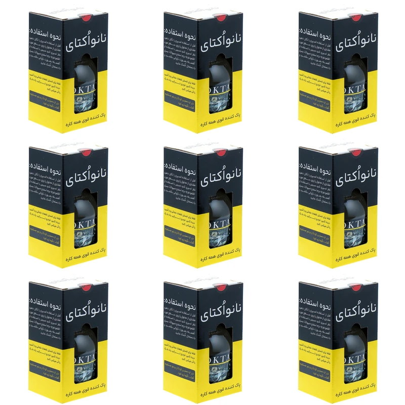 اسپری صفرشویی خودرو اکتای مدل SUPERCLEAN حجم 550 میلی لیتر بسته 9 عددی