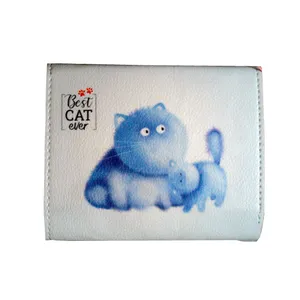 کیف پول دخترانه مدل best cat ever کد 204