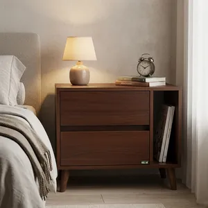 میز پاتختی صنعت و هنر چوبی کوتوک مدل پارولا