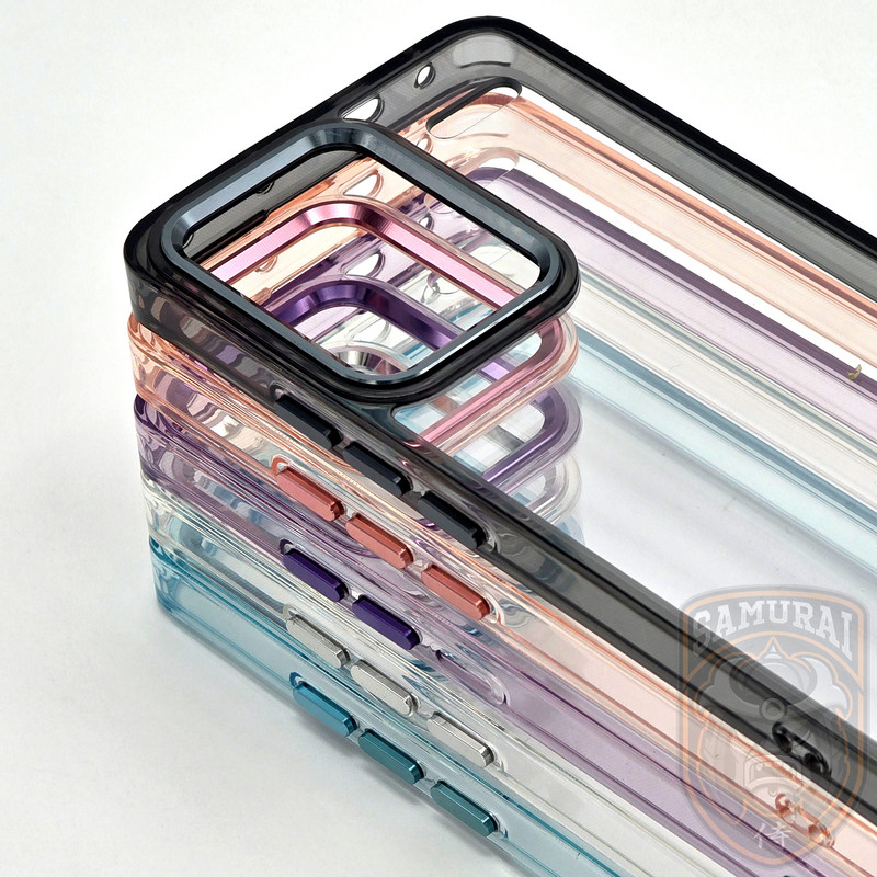 کاور سامورایی مدل Crystal Shield مناسب برای گوشی موبایل شیائومی Redmi Note 14S / Redmi Note 13 Pro 4G / Poco M6 Pro 4G
