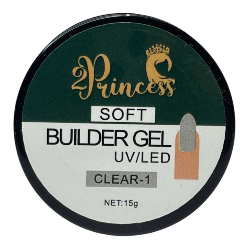 سافت ژل کاشت ناخن پرنسس مدل CLAER  حجم 15 میلی لیتر