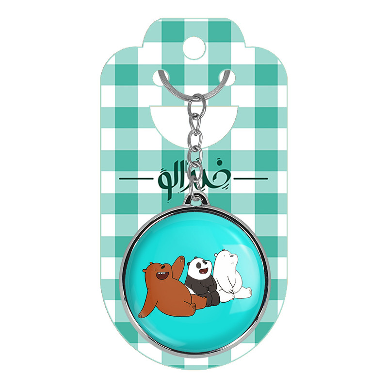 جاکلیدی خندالو طرح سه خرس کله پوک مدل دوطرفه کد 1060110607 جاکلیدی خندالو طرح سه خرس کله پوک مدل دوطرفه کد 1060110607