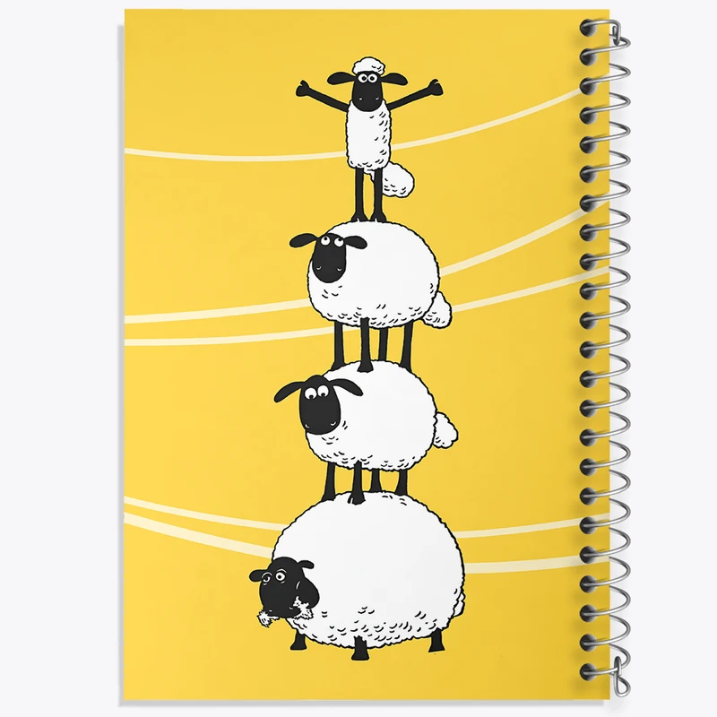 دفتر مشق 100 برگ خندالو طرح بره ناقلا کد N3521