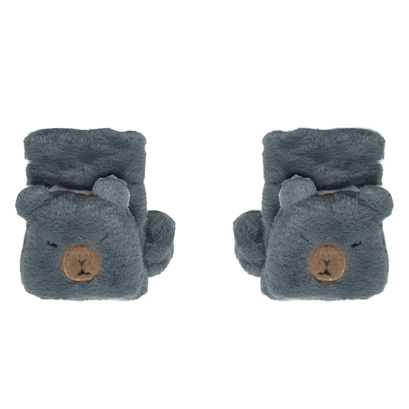 دستکش زنانه مدل پولیشی طرح خرسی کد 915002718