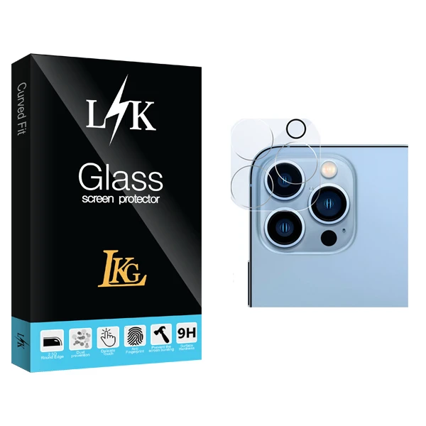 محافظ لنز گوشی ال کا جی مدل LK Glass FLL B مناسب برای گوشی موبایل اپل iPhone 13 ProMax