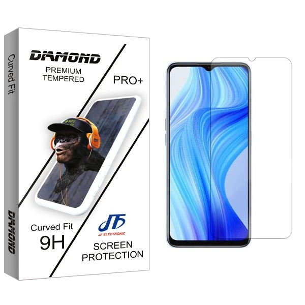 محافظ صفحه نمایش جی اف مدل Diamond مناسب برای گوشی موبایل ریلمی 10T