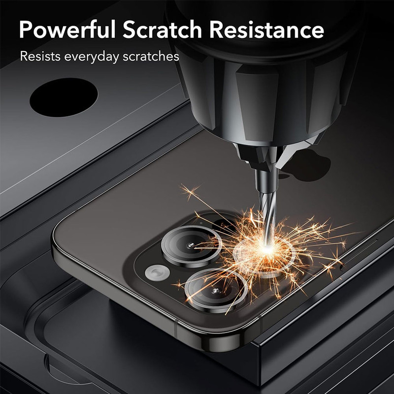 محافظ لنز دوربین انتک مدل Black Titanium مناسب برای گوشی موبایل اپل iPhone 16 Pro / 16 Pro Max