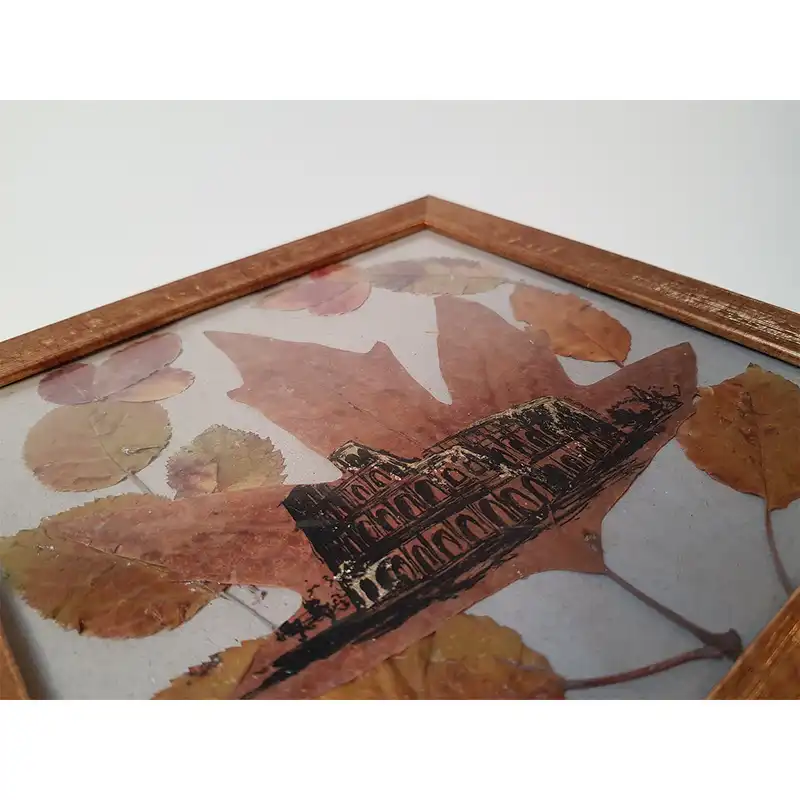 تابلو نقاشی مدل برگ پاییزی طرح رم