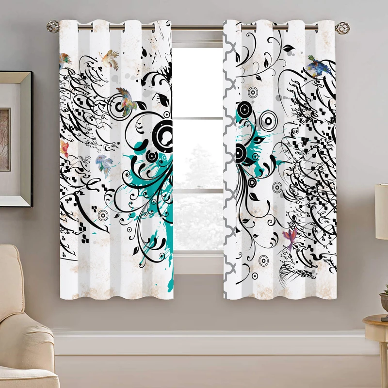 پرده نیروانا طرح خط نستعلیق مدل هازان کد 8804 سایز 140×200 سانتی متر