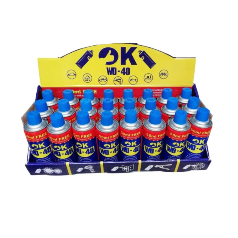 اسپری روان کننده اوکی مدل WD-40 حجم 10800 میلی لیتر بسته 24 عددی