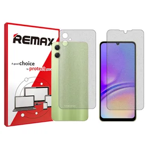 Remix matte screenprotector HyMTT model suitable for Samsung Galaxy A05 mobile phones along with the back of the phone