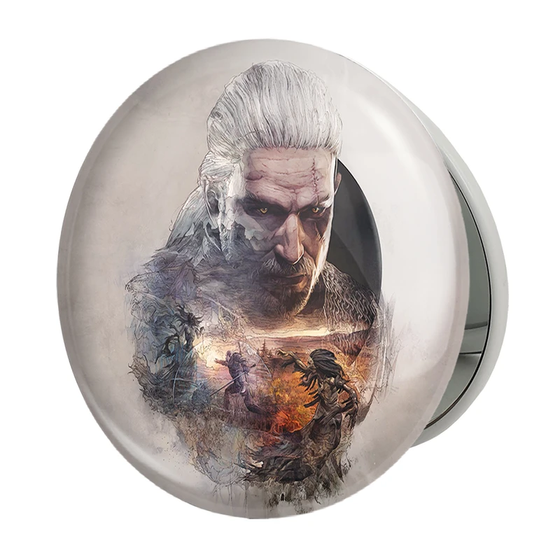 آینه جیبی خندالو طرح گرالت ویچر مدل تاشو کد 30940