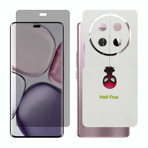Glass Together model privacy screen protector suitable for Honor X9c mobile phone with back cover sticker