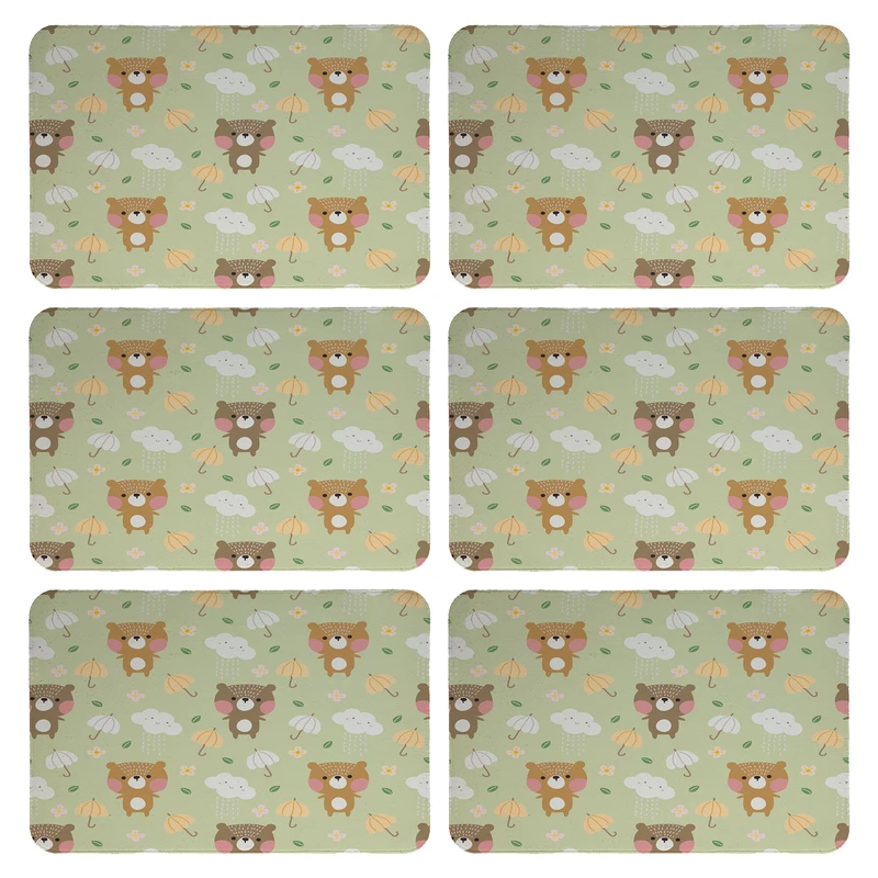 زیربشقابی طرح کودکانه کد 9371 بسته 6 عددی 