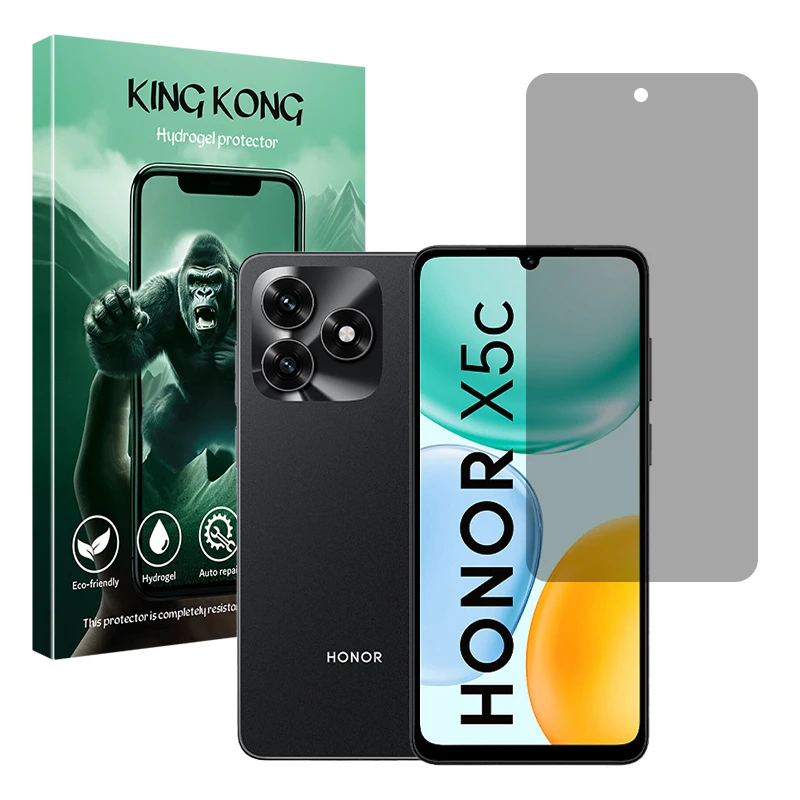 محافظ صفحه نمایش حریم شخصی کینگ کونگ مدل Tough مناسب برای گوشی موبایل آنر X5c