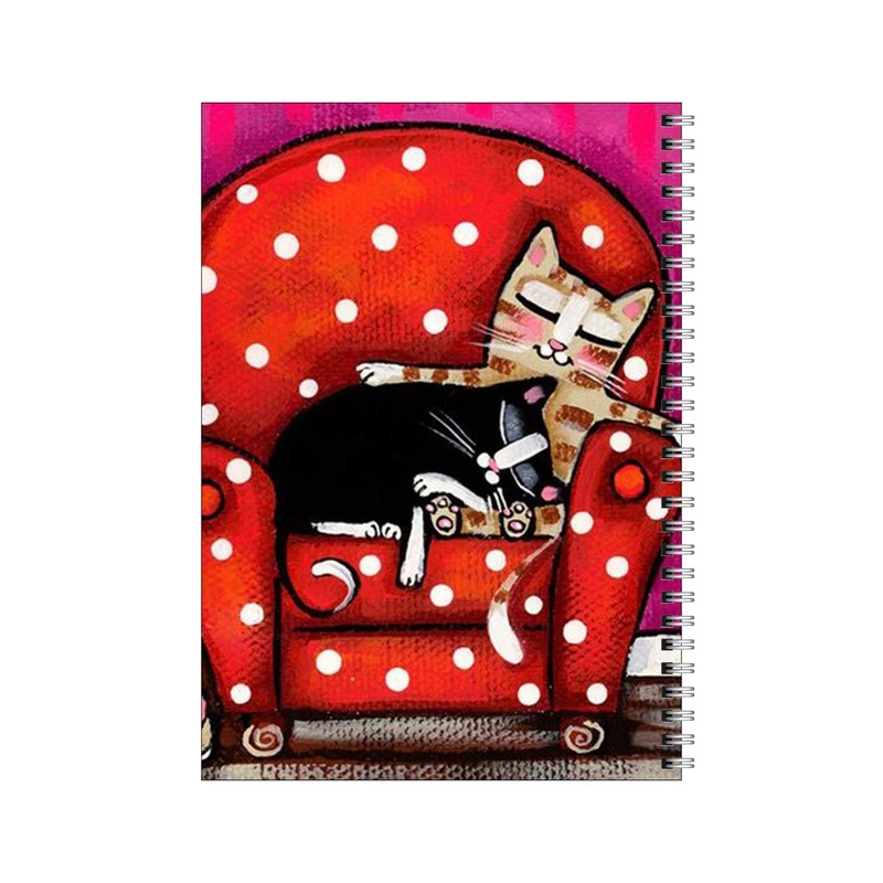 دفتر مشق 50 برگ بامبیلیپ طرح گربه روی مبل نشیمن کد 6773350